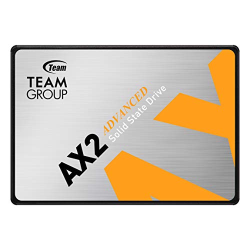 TEAMGROUP AX2 256GB 3D NAND TLC 2.5 Inch SATA III Internal Solid State Drive SSD (Read Speed up to 520 MB/s) Compatible with Laptop & PC Desktop T253A3256G0C101