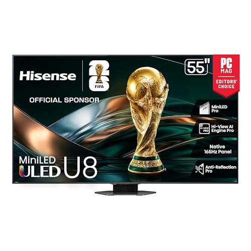 Hisense 55 inch U8 Series ULED Mini-LED 4K UHD Smart Google TV