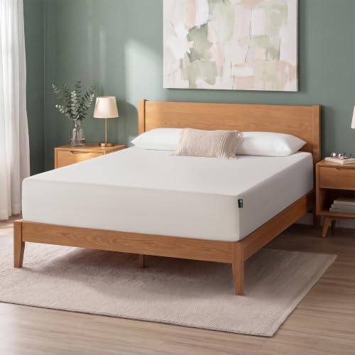 Zinus Green Tea Memory Foam Mattress 12 Inch, druckentlastender Komfort & Ganzkörperstütze, natürlich frisch, mittelfestes Liegegefühl, sichere Materialien zertifiziert nach CertiPUR-US & Oeko-TEX, Queen