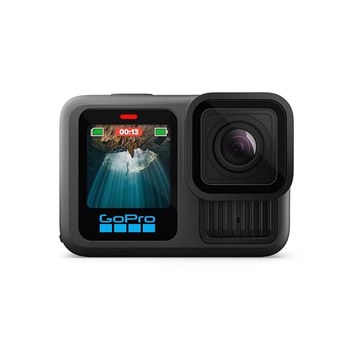 GoPro HERO13 Black - Caméra d’action étanche avec vidéo 5.3K60, photo 27MP + compatibilité avec les objectifs HB-Series