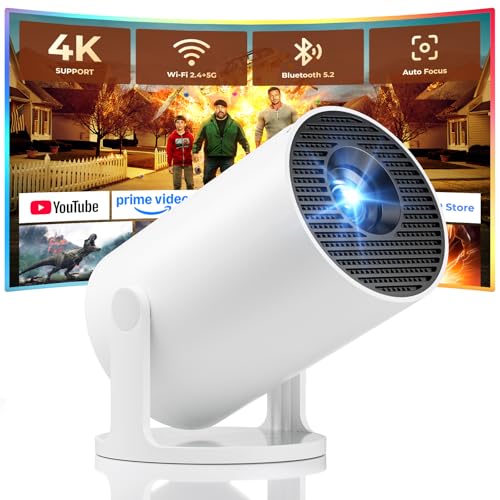 Mini Projector, Portable Projector with Wifi and Bluetooth
