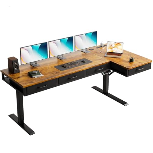 OffiGo 63 Inch L Shaped Electric Standing Desk