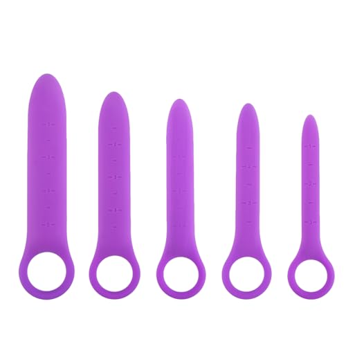 Silicone Pelvic Floor Muscle Dilators Exerciser Set, 5 Progressive Sizes