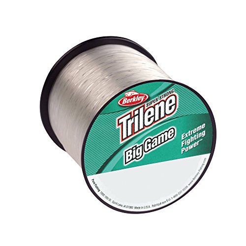 Berkley Trilene® Big Game™, Clear, 20lb | 9kg, 650yd | 594m Monofilament Fishing Line, Geschikt voor zoutwater- en zoetwateromgevingen
