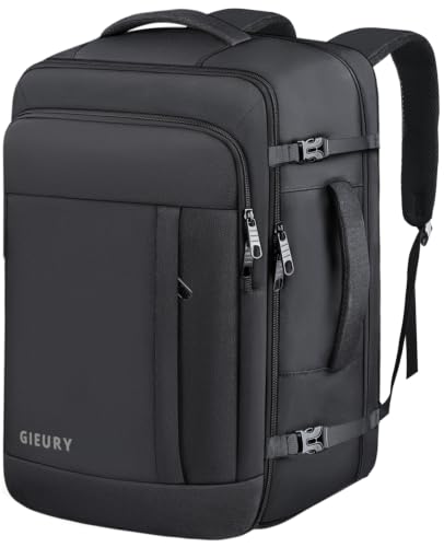 Gieury 55L Carry On Backpack, Extra Large Travel Backpack for Men & Women