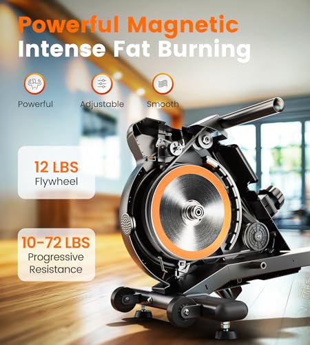 Unboxed YOSUDA Magnetic Rowing Machine and components laid out