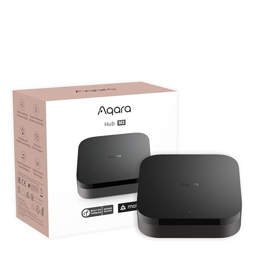 Aqara Smart Home Hub M3 for Advanced Automation, Matter Controller, Thread Border Router, Features Zigbee, Bluetooth, Wi-Fi, PoE, IR, Supports Apple HomeKit, Alexa, SmartThings, Home Assistant, IFTTT